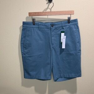 NWT Hawker Rye Size 33 Blue Men's Flat Front Chino Shorts